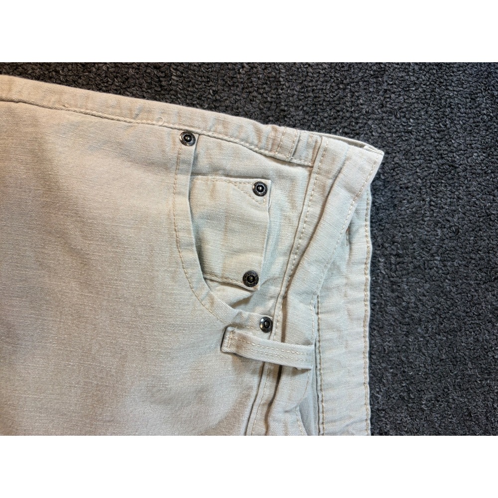 Signature by Levi Strauss Women 16 Tan Khaki Low Rise Bootcut Jeans Stretch - Picture 6 of 9
